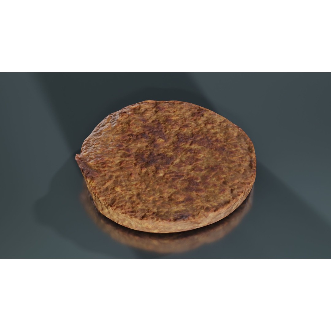 Hamburger 3D Model – Low Poly Photogrammetry Asset, FBX, Blender - View 7