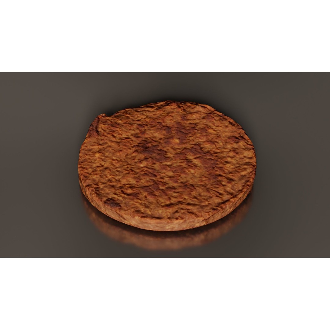 Hamburger 3D Model – Low Poly Photogrammetry Asset, FBX, Blender - View 8