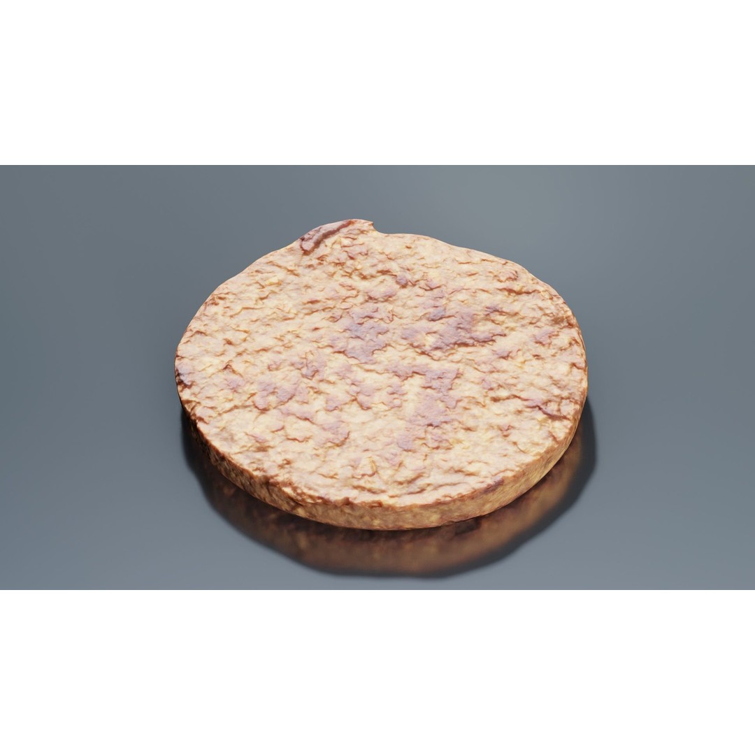 Hamburger 3D Model – Low Poly Photogrammetry Asset, FBX, Blender - View 9