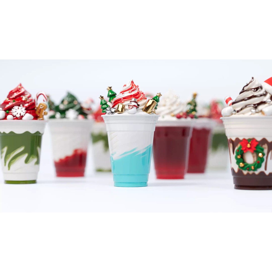 Christmas Beverage 3D Model – PBR Textured Tea and Cream Asset, FBX - View 7
