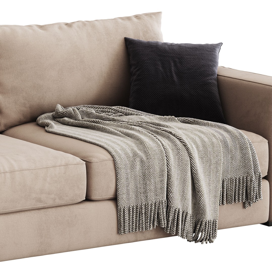 Sofa and Armchair Collection 3D Model – Modern Furniture Set, FBX, OBJ - View 13