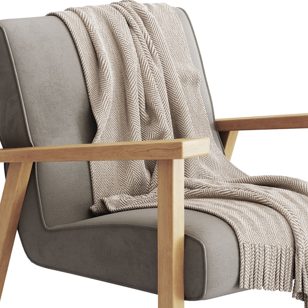 Sofa and Armchair Collection 3D Model – Modern Furniture Set, FBX, OBJ - View 32