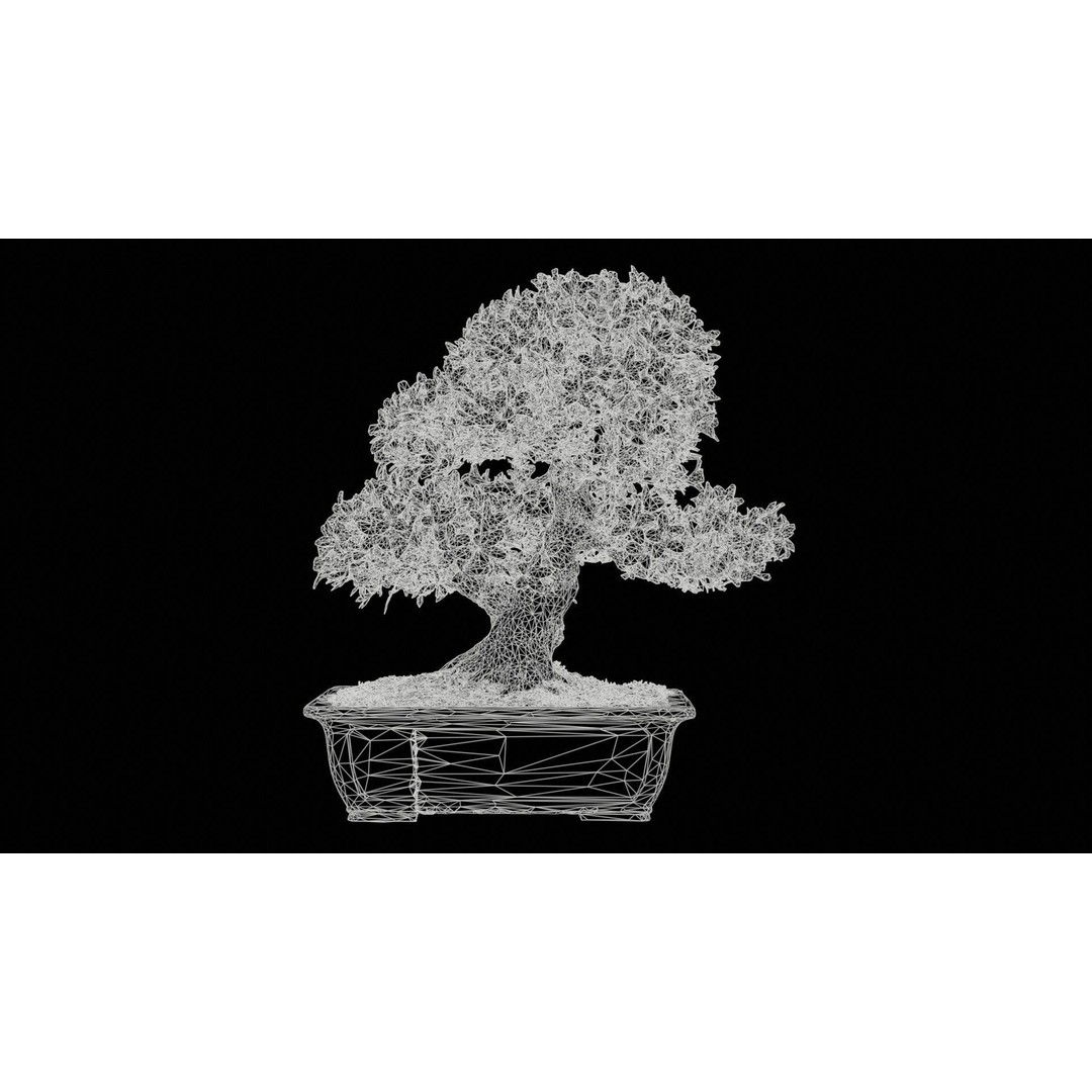 Satsuki Azalea 3D Model – Low Poly Bonsai Tree with PBR Textures - View 13