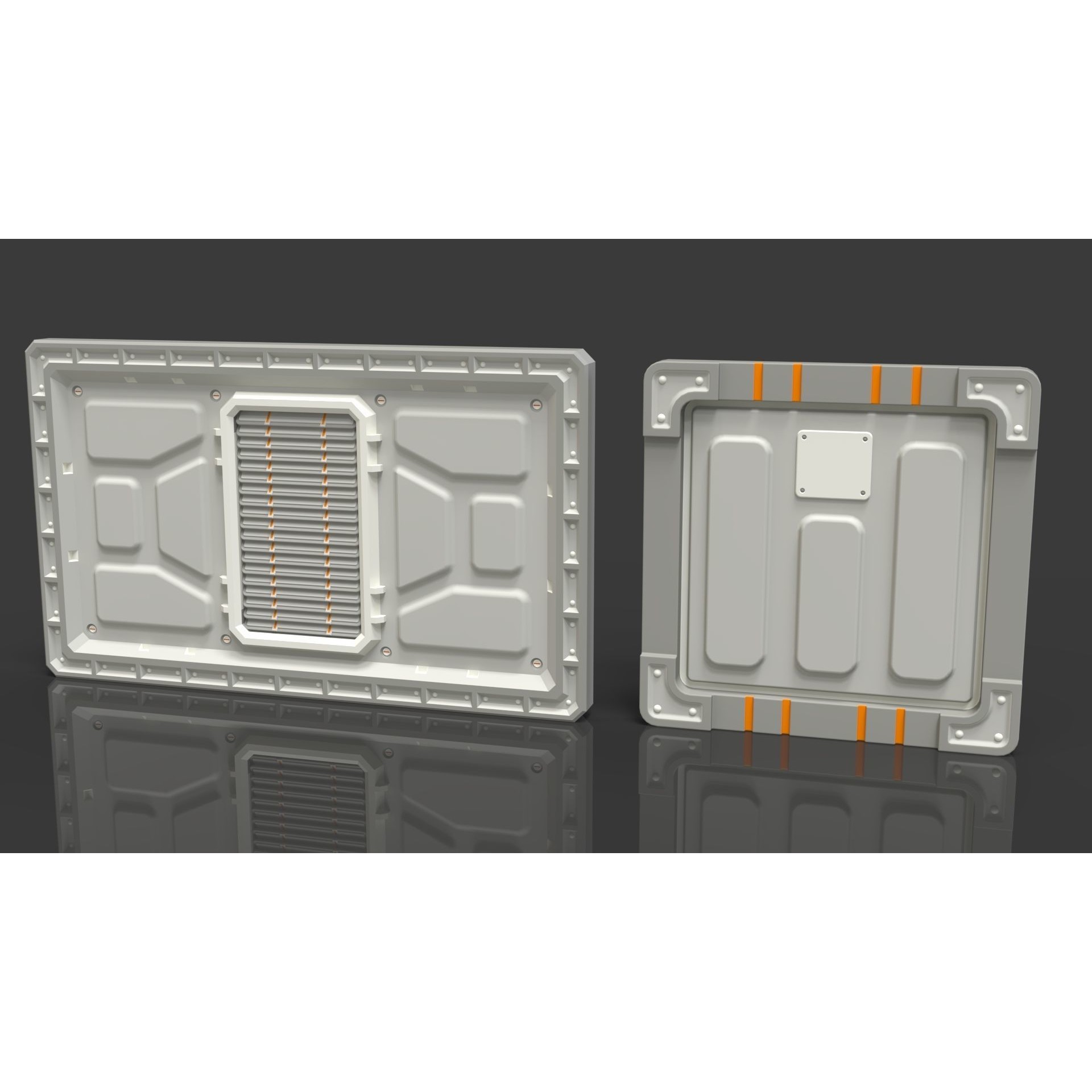 Sci-Fi Panels Collection 3 - Low-Poly Game-Ready 3D Model - View 11