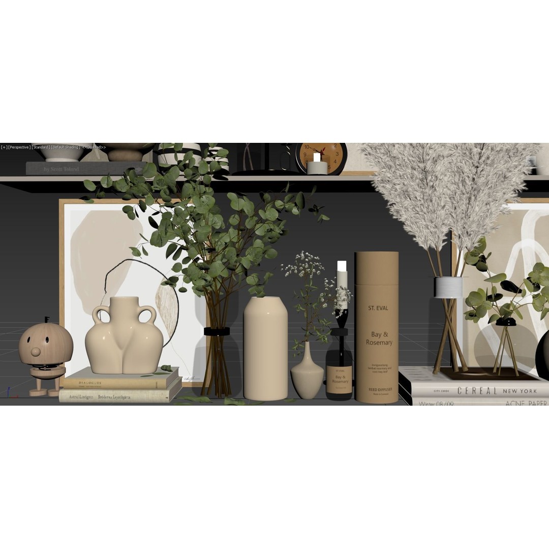 Decorative Set 126 3D Model – High-Quality Architectural Decoration, FBX, OBJ - View 10