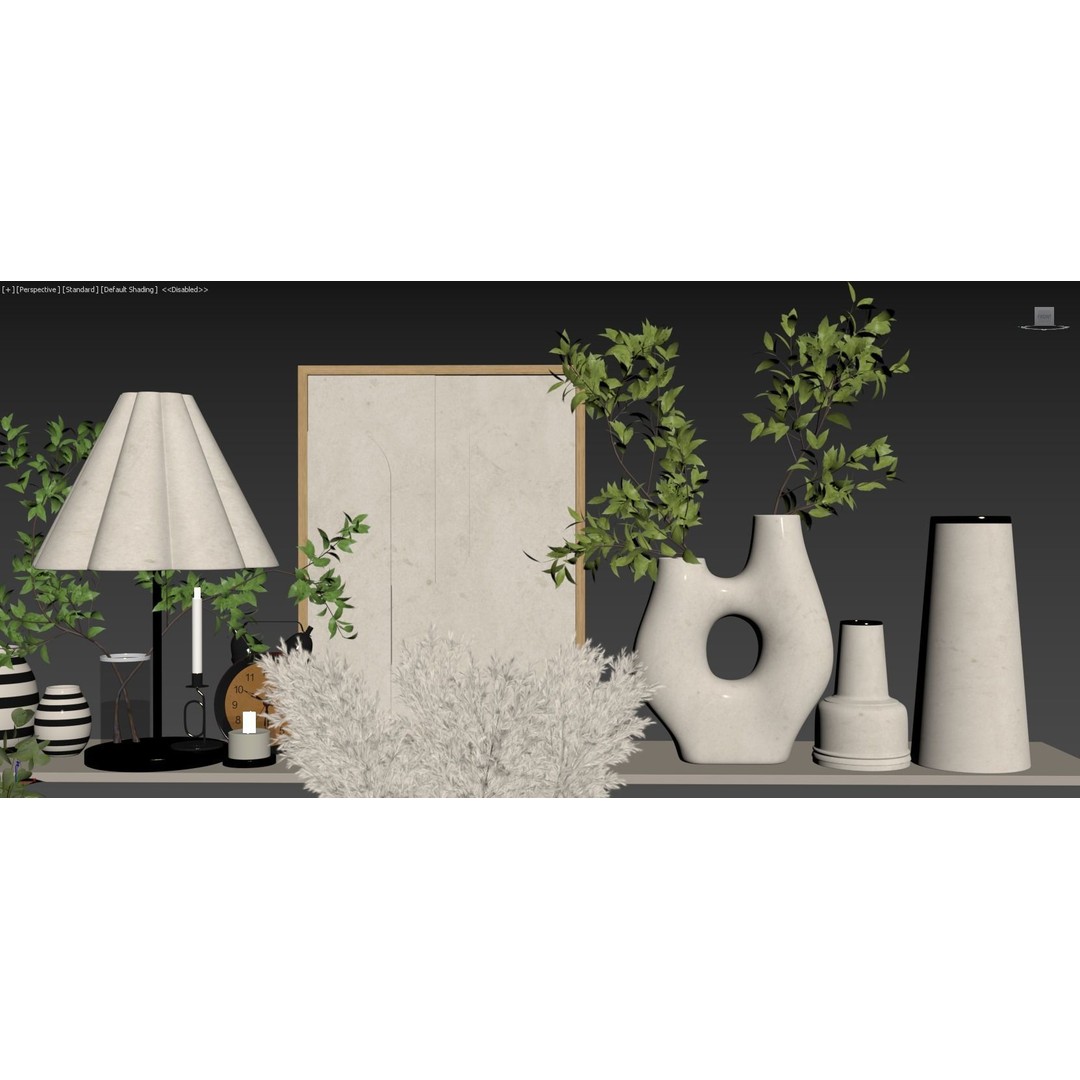 Decorative Set 126 3D Model – High-Quality Architectural Decoration, FBX, OBJ - View 11