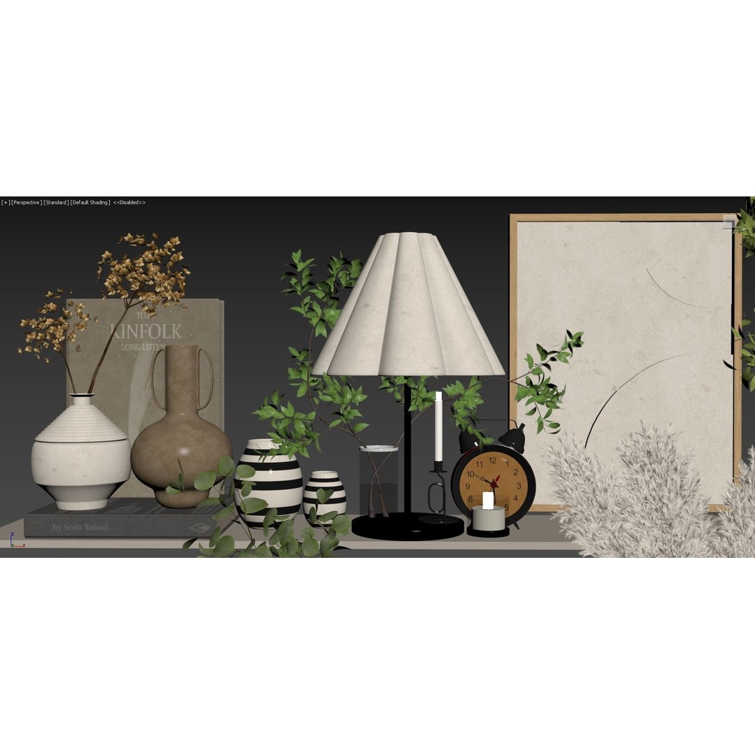 Decorative Set 126 3D Model – High-Quality Architectural Decoration, FBX, OBJ - View 12