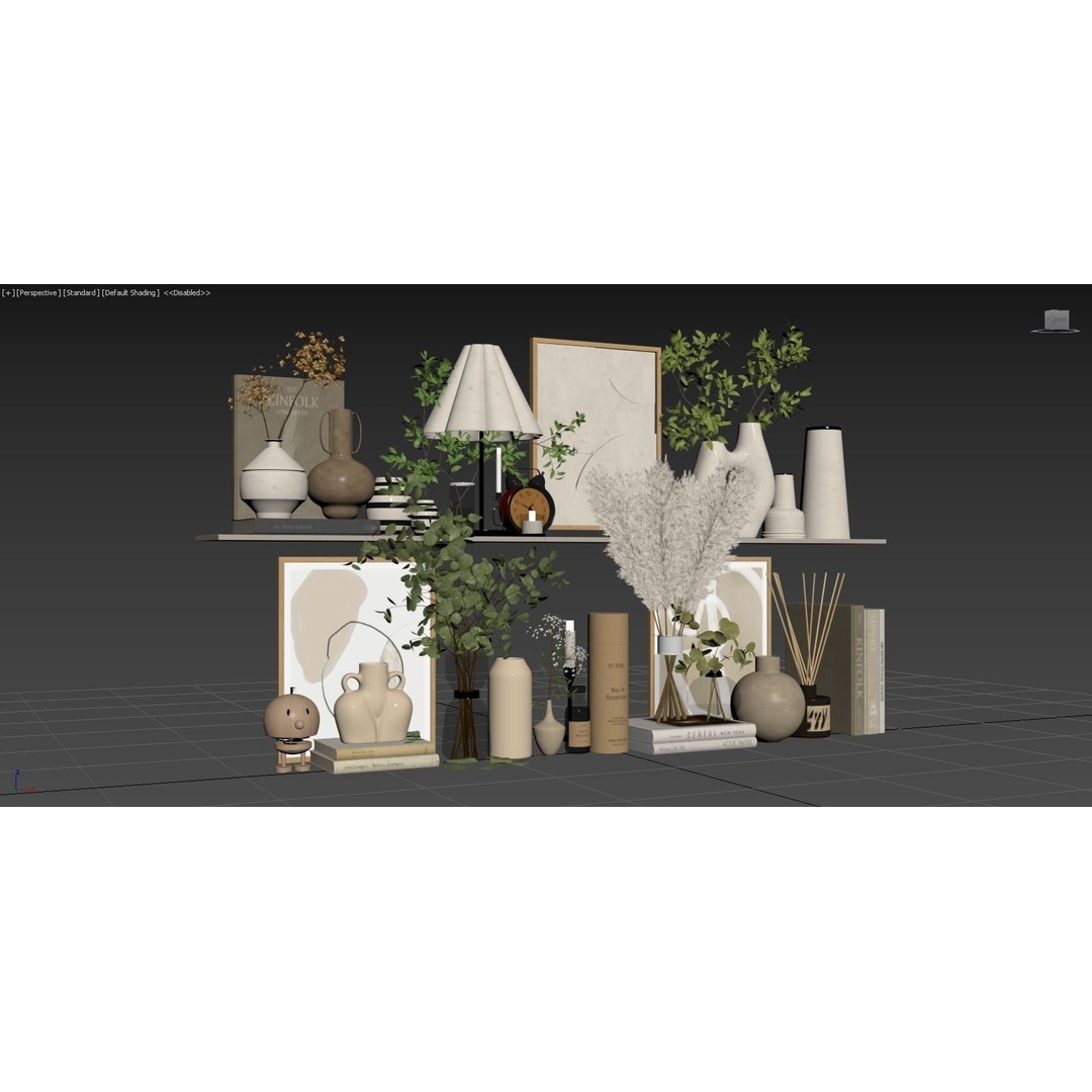 Decorative Set 126 3D Model – High-Quality Architectural Decoration, FBX, OBJ - View 13