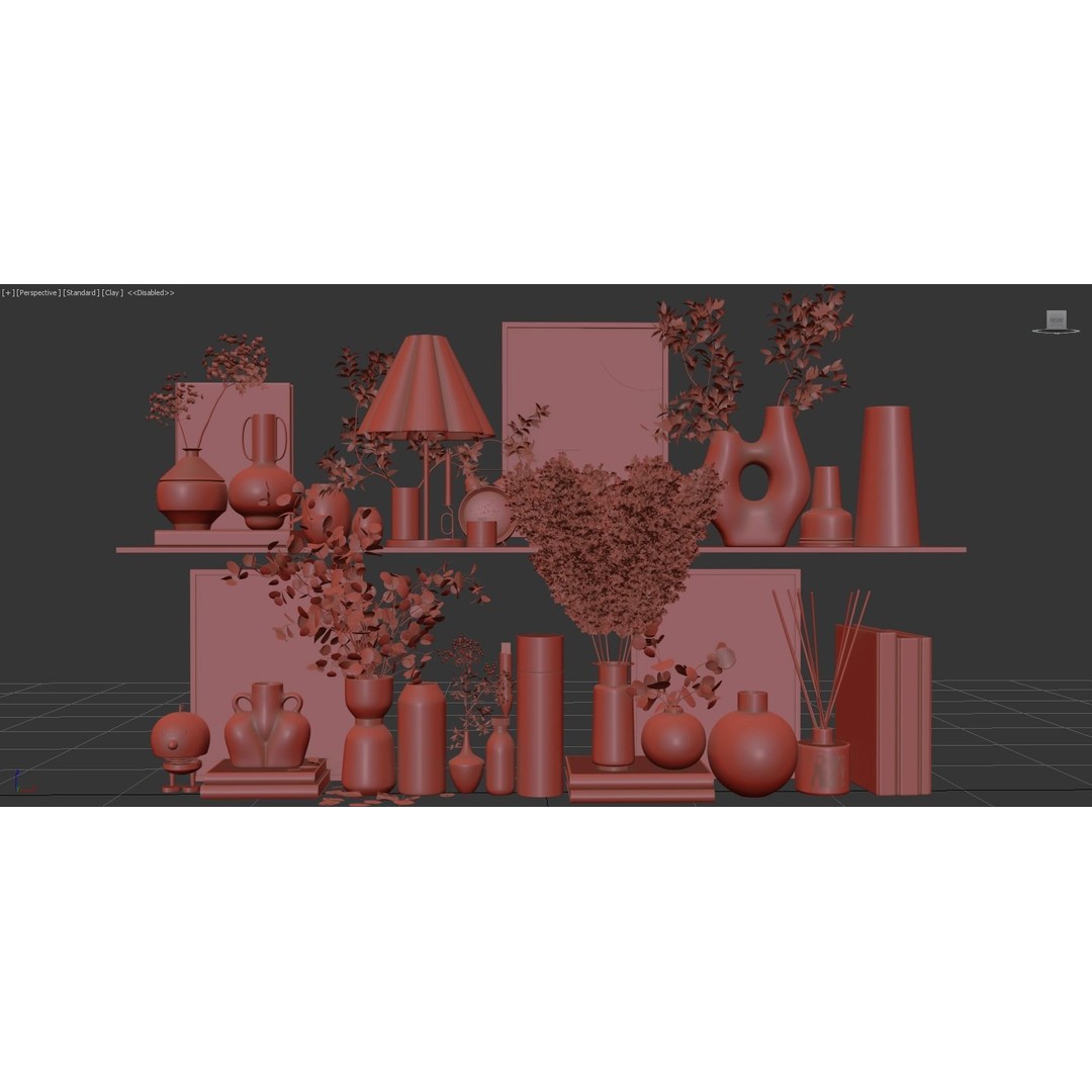 Decorative Set 126 3D Model – High-Quality Architectural Decoration, FBX, OBJ - View 14