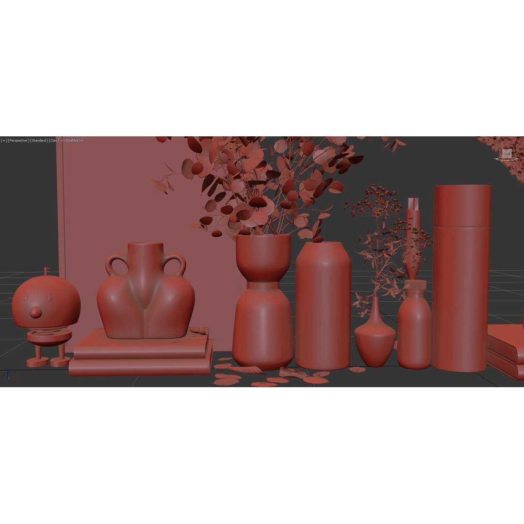 Decorative Set 126 3D Model – High-Quality Architectural Decoration, FBX, OBJ - View 15