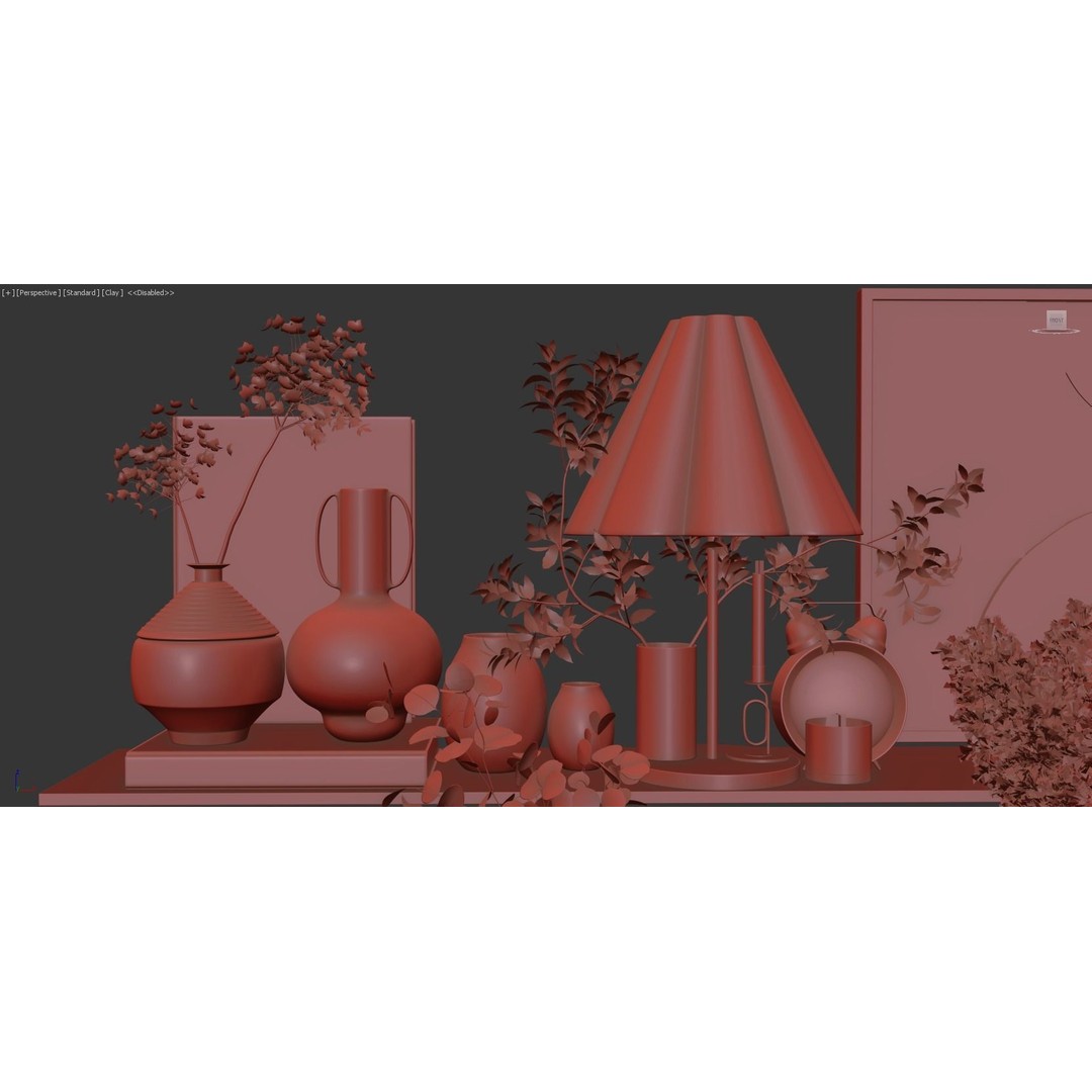 Decorative Set 126 3D Model – High-Quality Architectural Decoration, FBX, OBJ - View 16