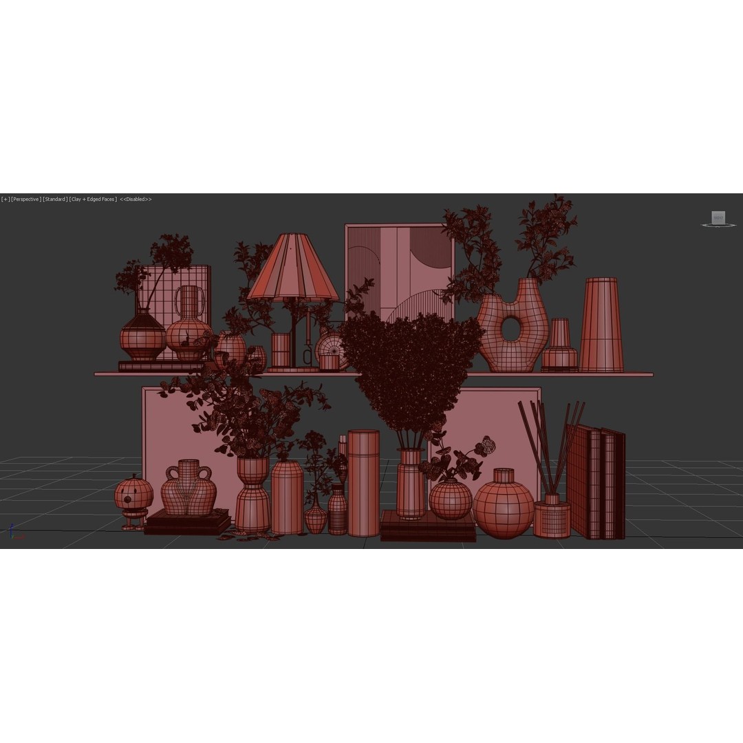Decorative Set 126 3D Model – High-Quality Architectural Decoration, FBX, OBJ - View 17