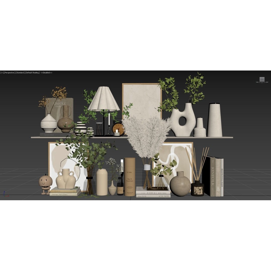 Decorative Set 126 3D Model – High-Quality Architectural Decoration, FBX, OBJ - View 9