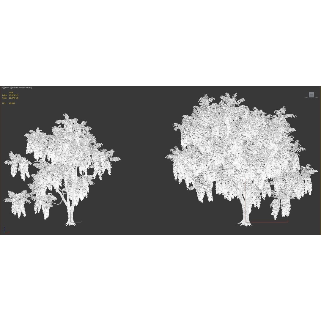 Japanese Plants 3D Model – High-Quality Bush Collection, FBX & GrowFX