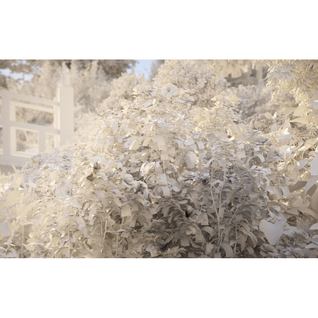 Japanese Plants 3D Model – High-Quality Bush Collection, FBX & GrowFX - View 33