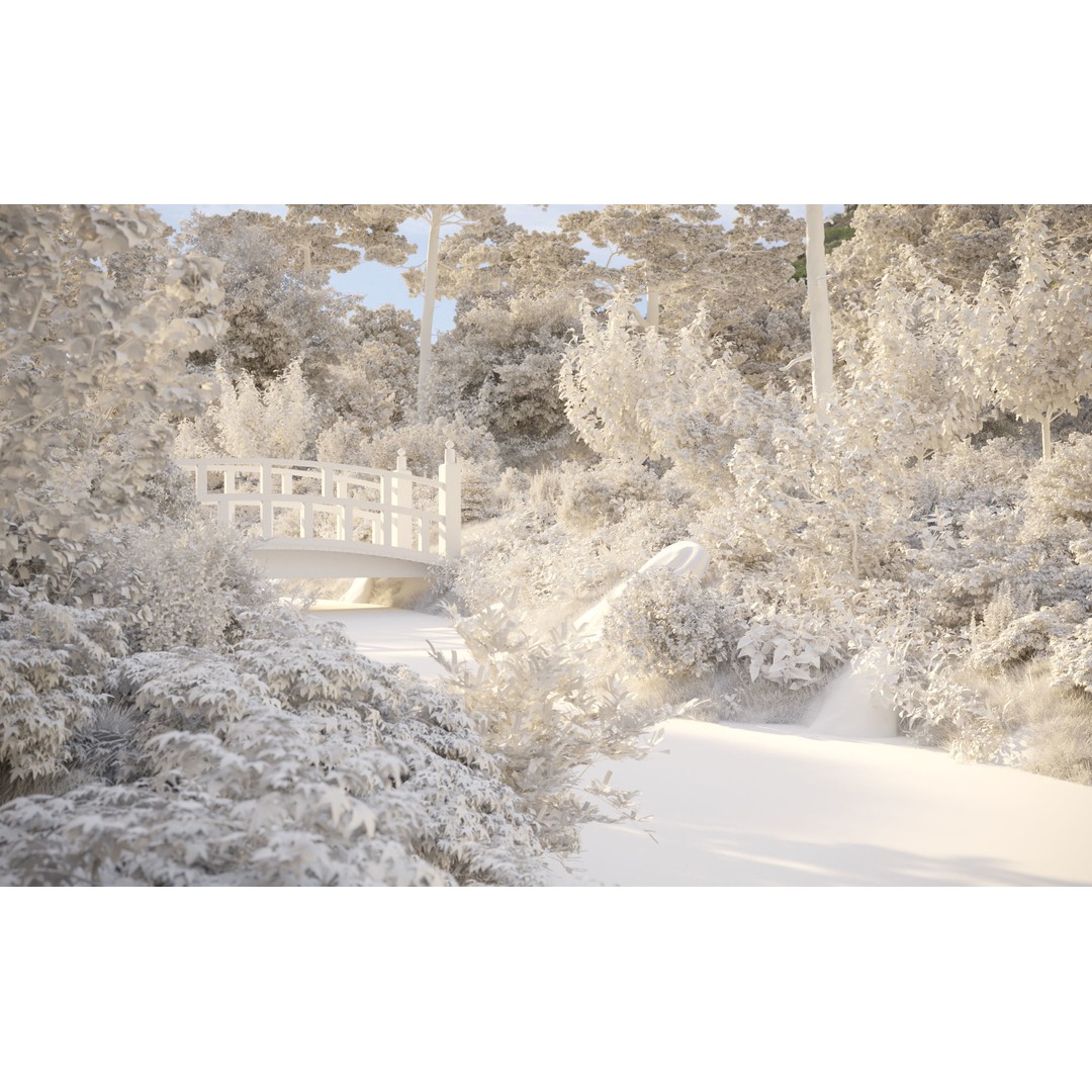 Japanese Plants 3D Model – High-Quality Bush Collection, FBX & GrowFX - View 35