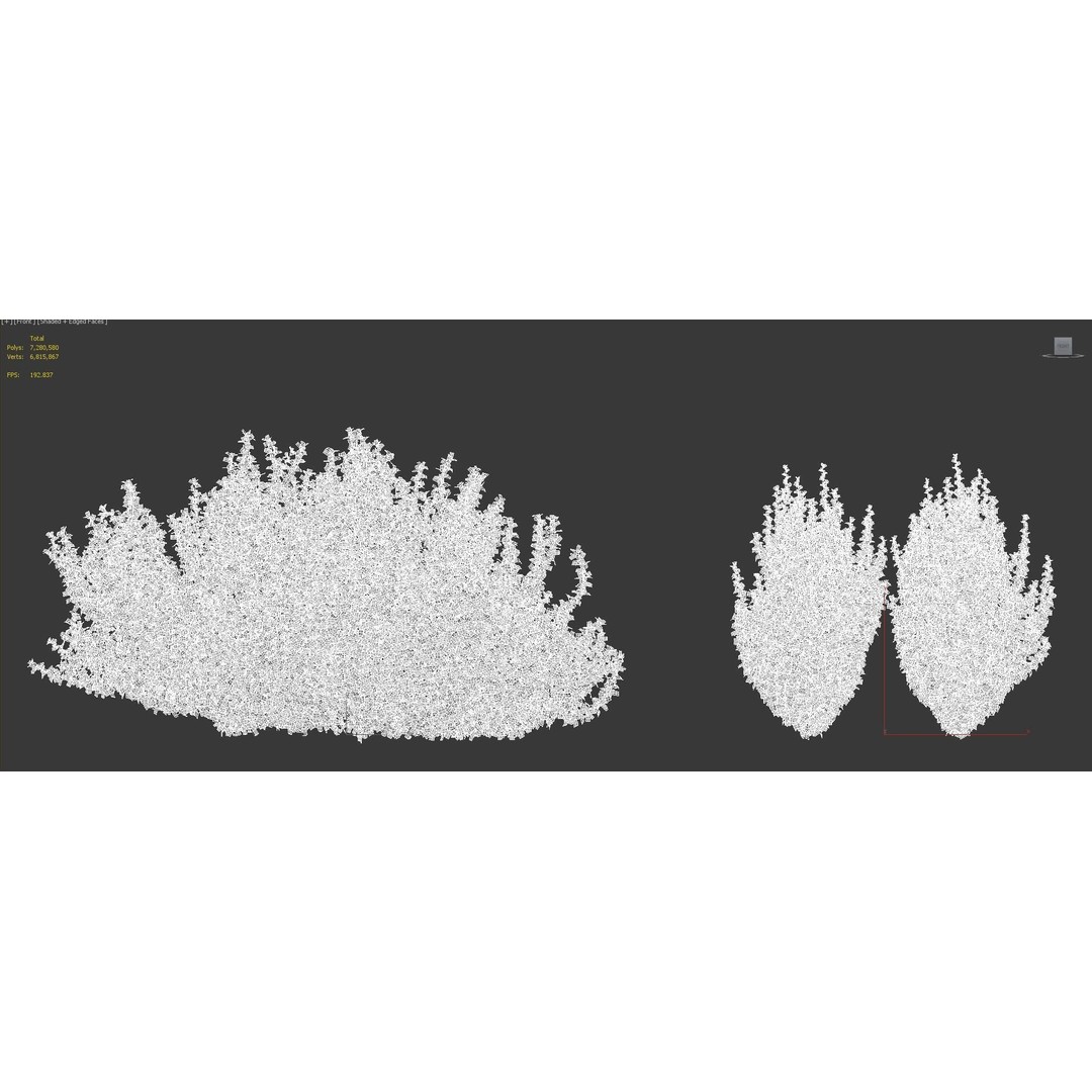 Japanese Plants 3D Model – High-Quality Bush Collection, FBX & GrowFX - View 41