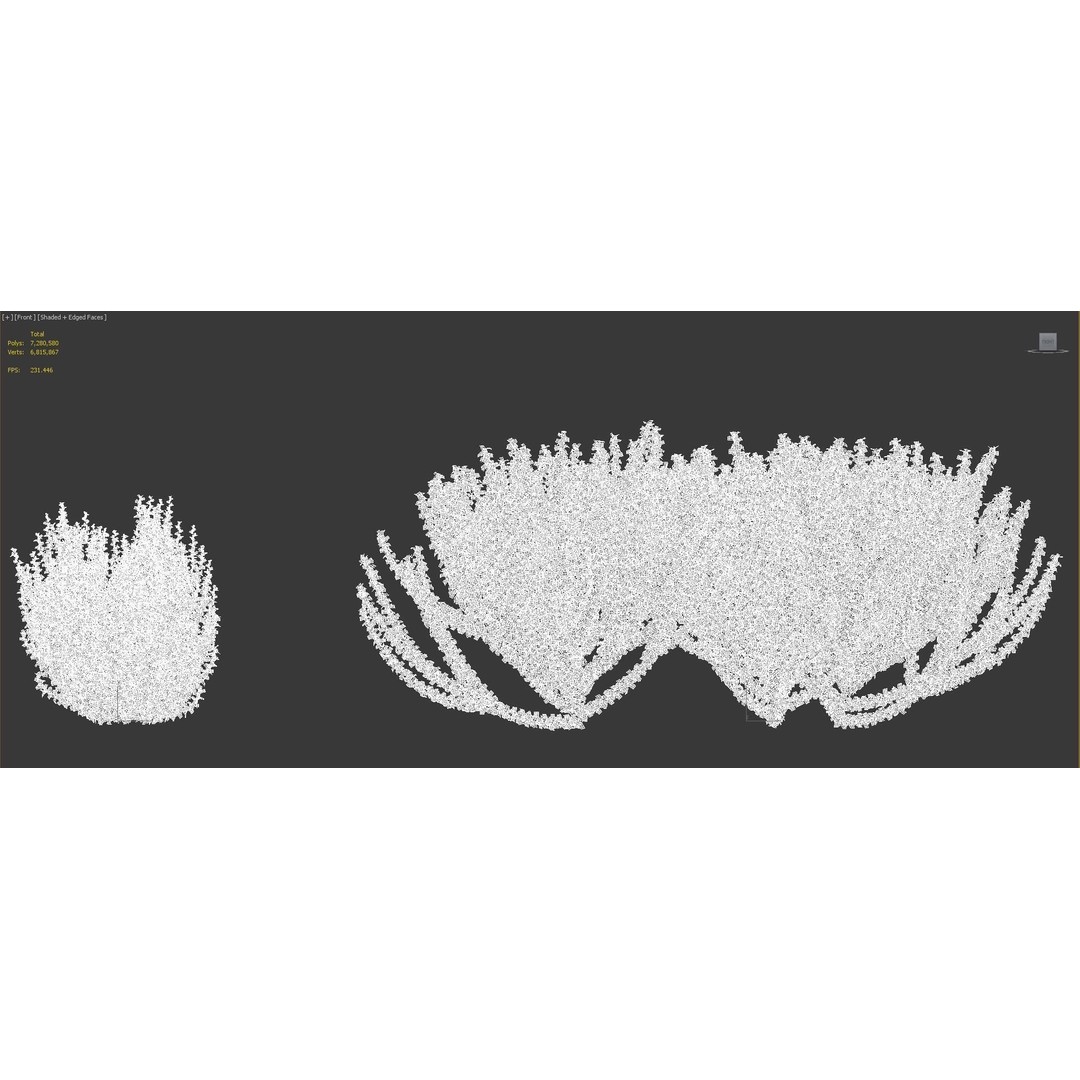 Japanese Plants 3D Model – High-Quality Bush Collection, FBX & GrowFX - View 42