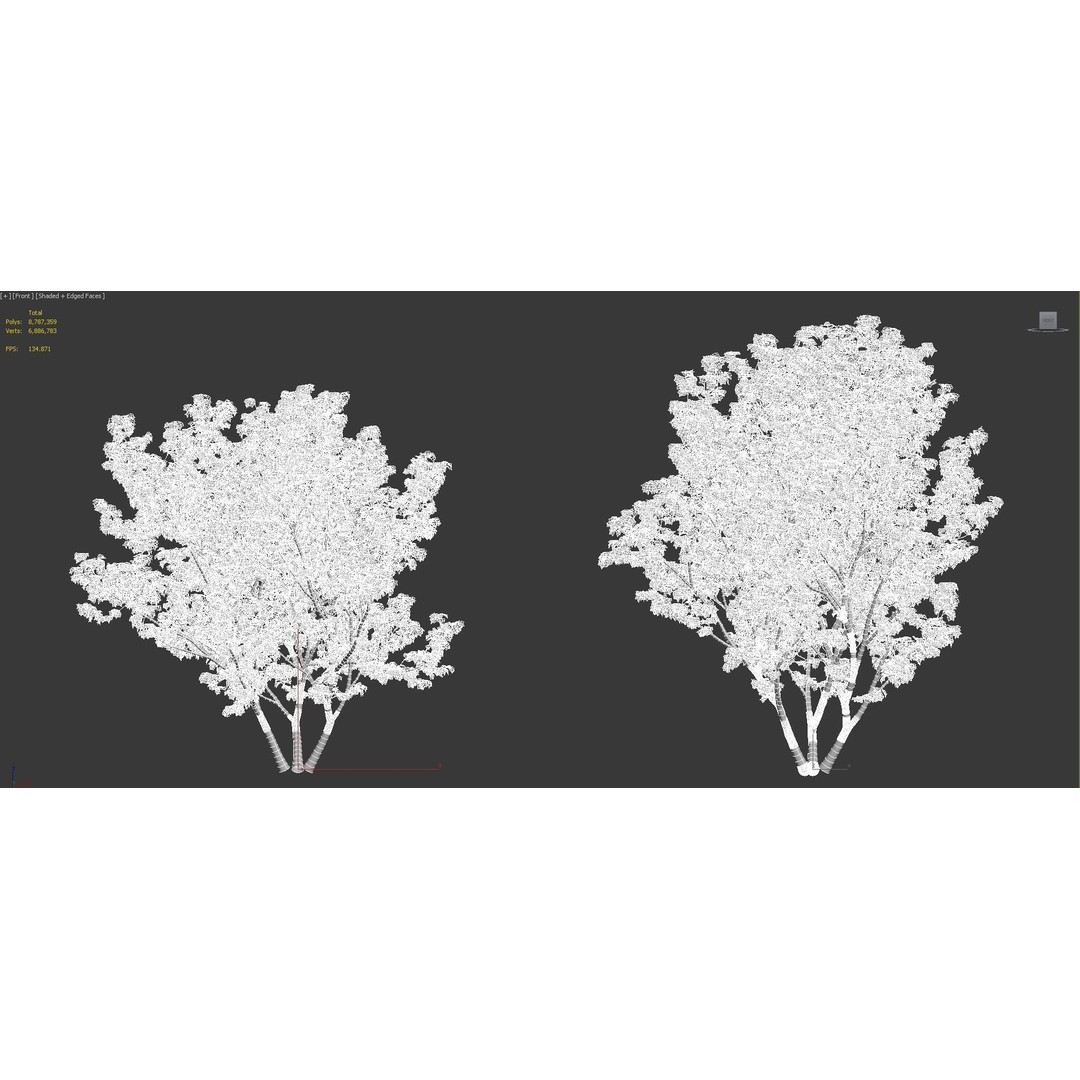 Japanese Plants 3D Model – High-Quality Bush Collection, FBX & GrowFX - View 45