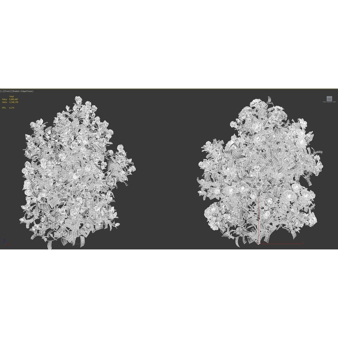 Japanese Plants 3D Model – High-Quality Bush Collection, FBX & GrowFX - View 46