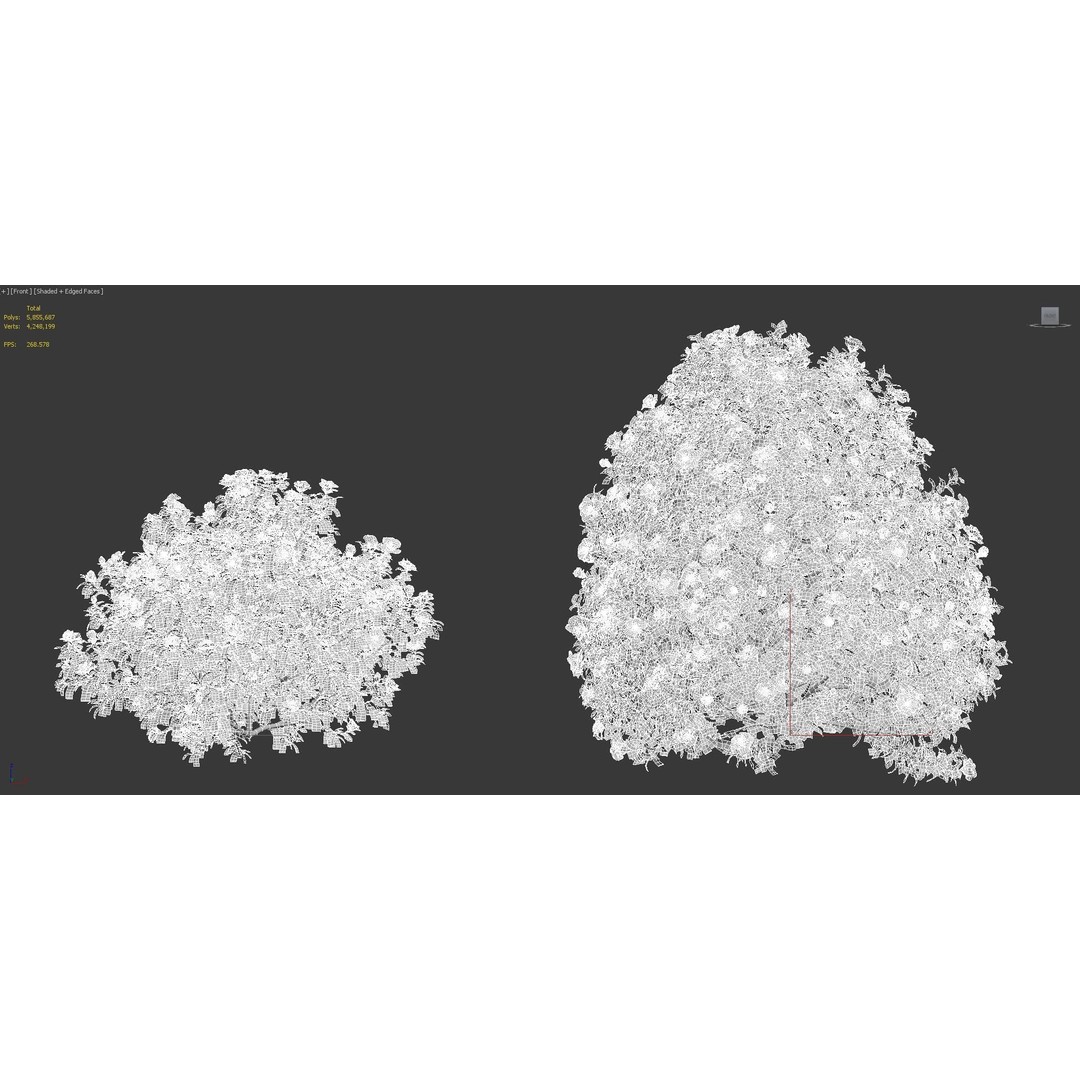 Japanese Plants 3D Model – High-Quality Bush Collection, FBX & GrowFX - View 47