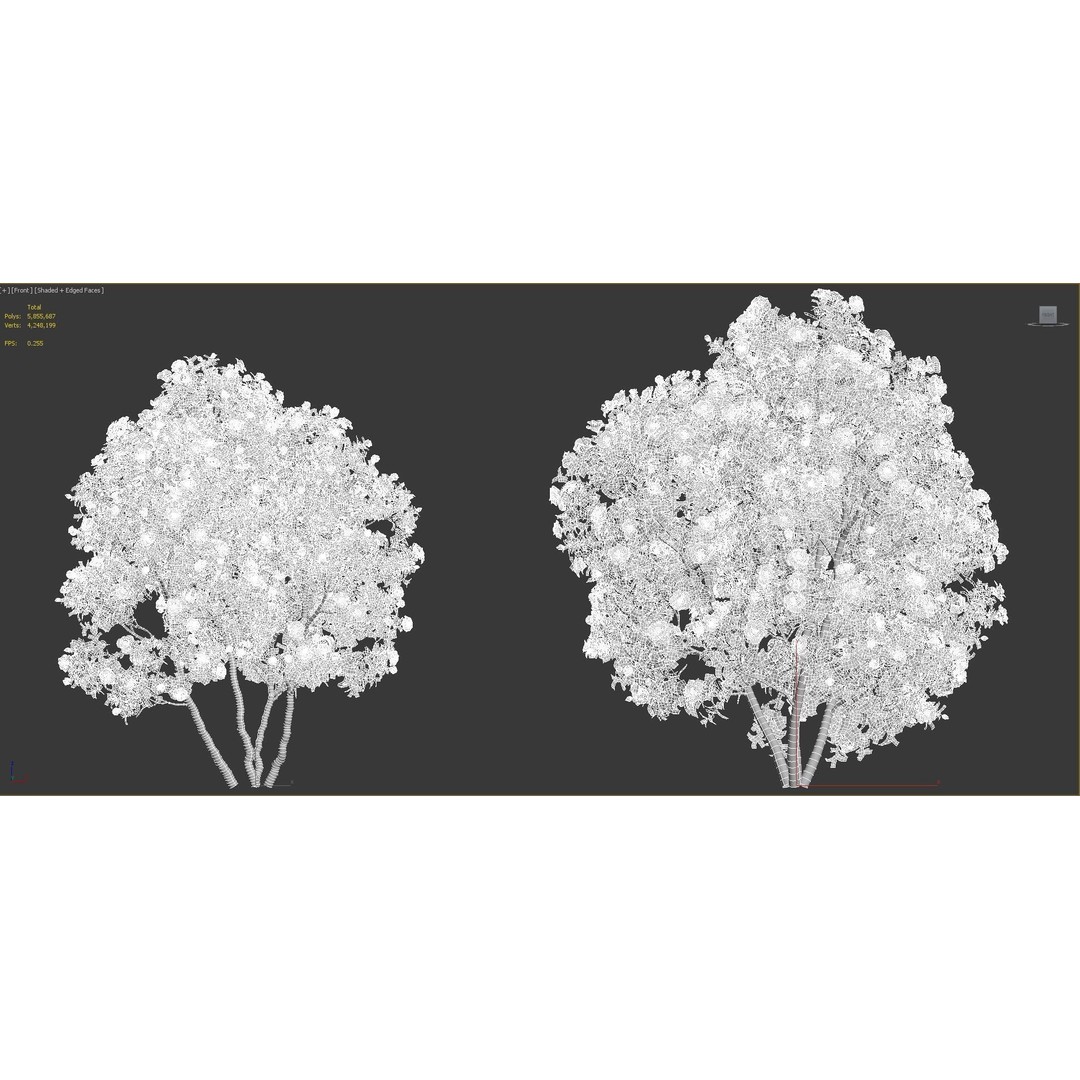 Japanese Plants 3D Model – High-Quality Bush Collection, FBX & GrowFX - View 48