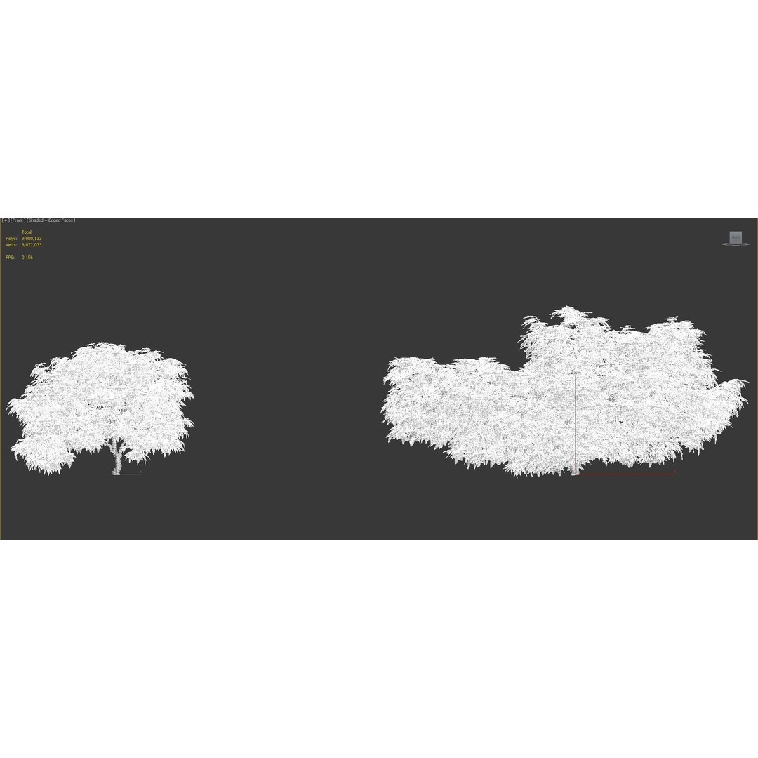 Japanese Plants 3D Model – High-Quality Bush Collection, FBX & GrowFX - View 53