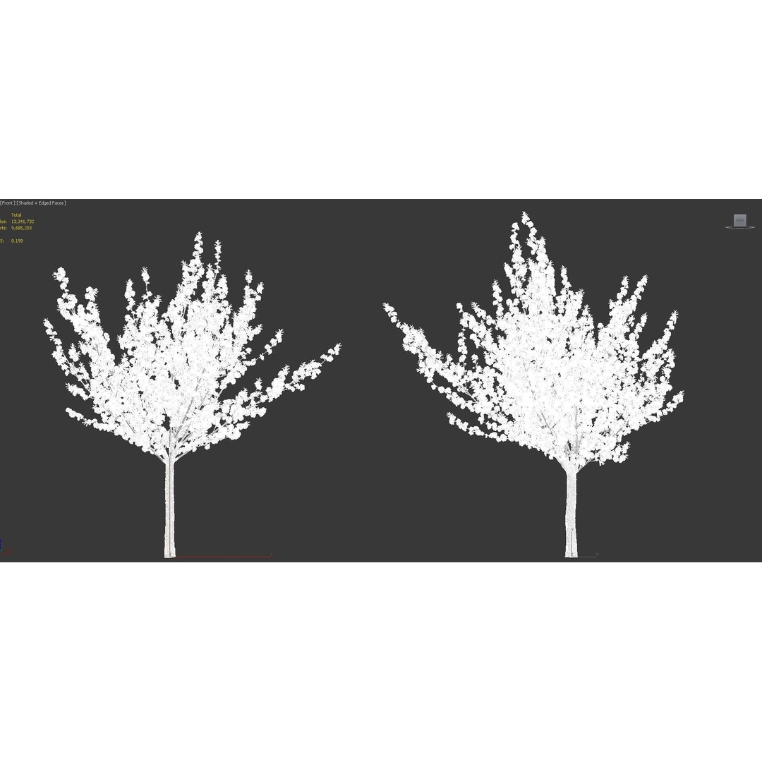 Japanese Plants 3D Model – High-Quality Bush Collection, FBX & GrowFX - View 61