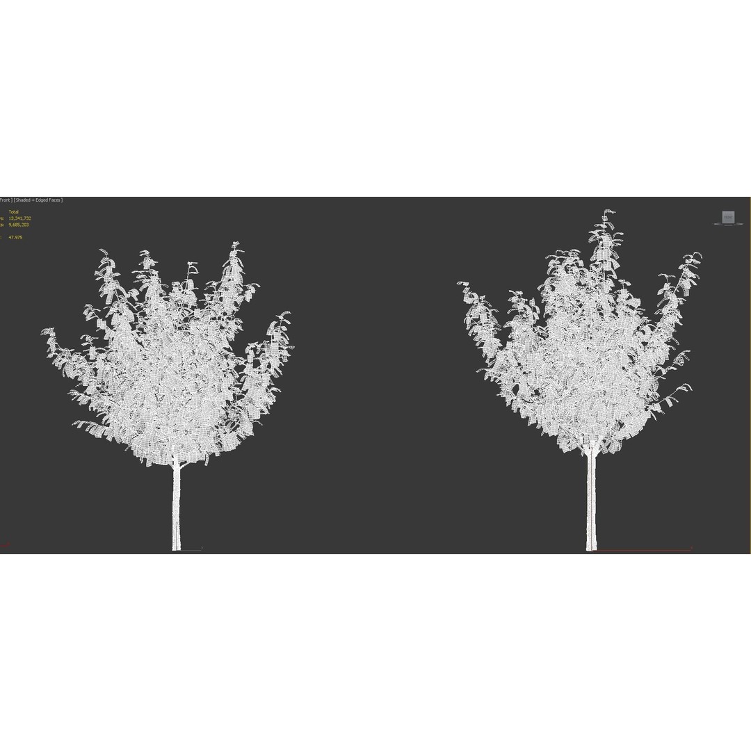 Japanese Plants 3D Model – High-Quality Bush Collection, FBX & GrowFX - View 62