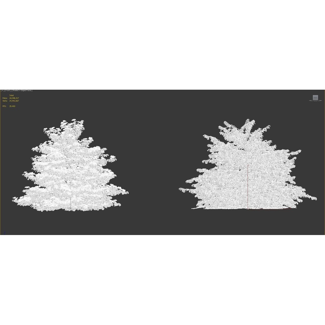 Japanese Plants 3D Model – High-Quality Bush Collection, FBX & GrowFX - View 68