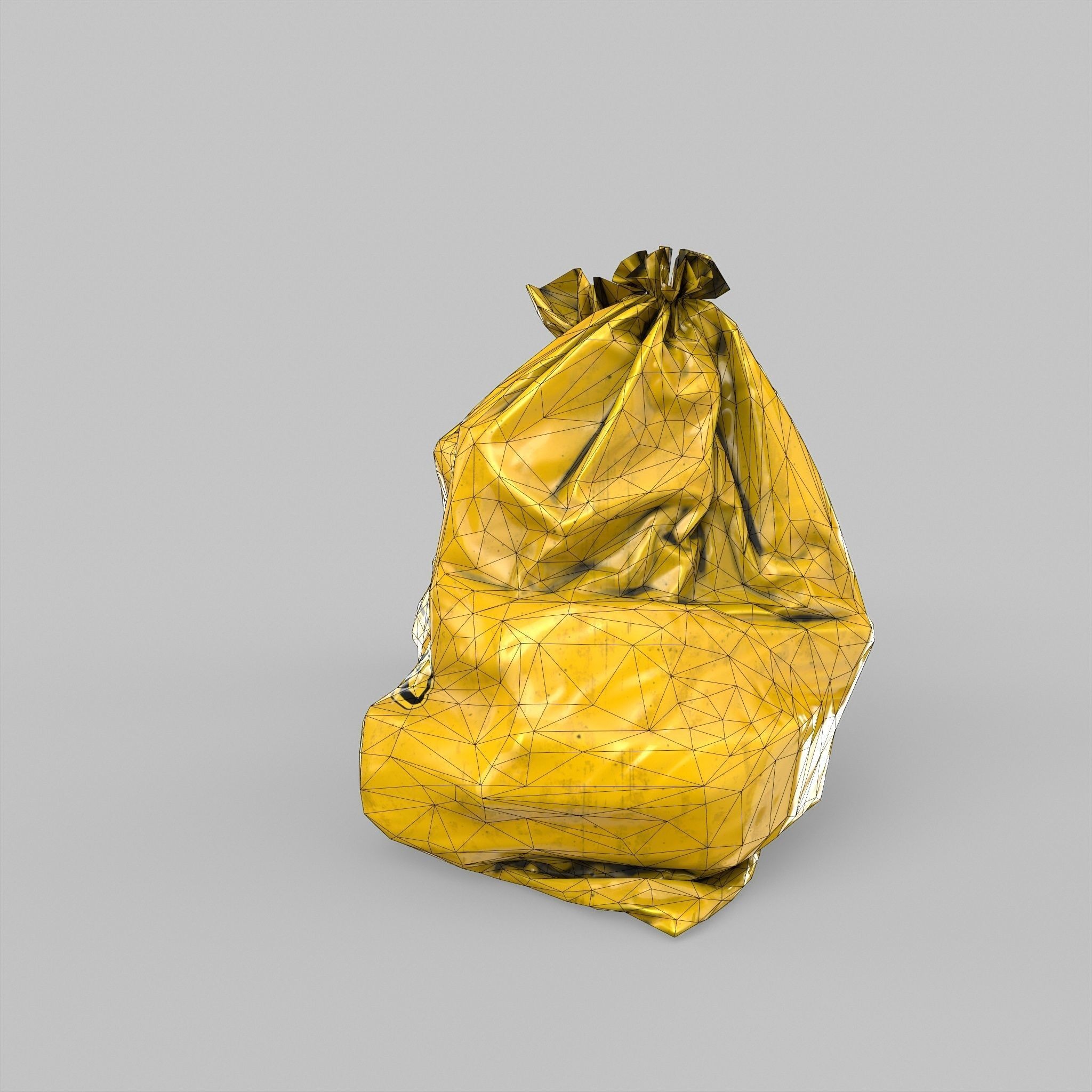 Biohazard Waste Bags - Low-Poly Game-Ready 3D Model - View 10