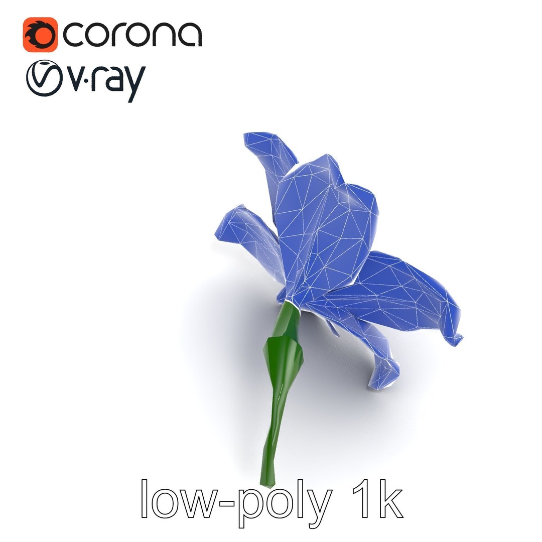 Freesia White Flower 3D Model – Realistic Low Poly Asset, FBX - View 13