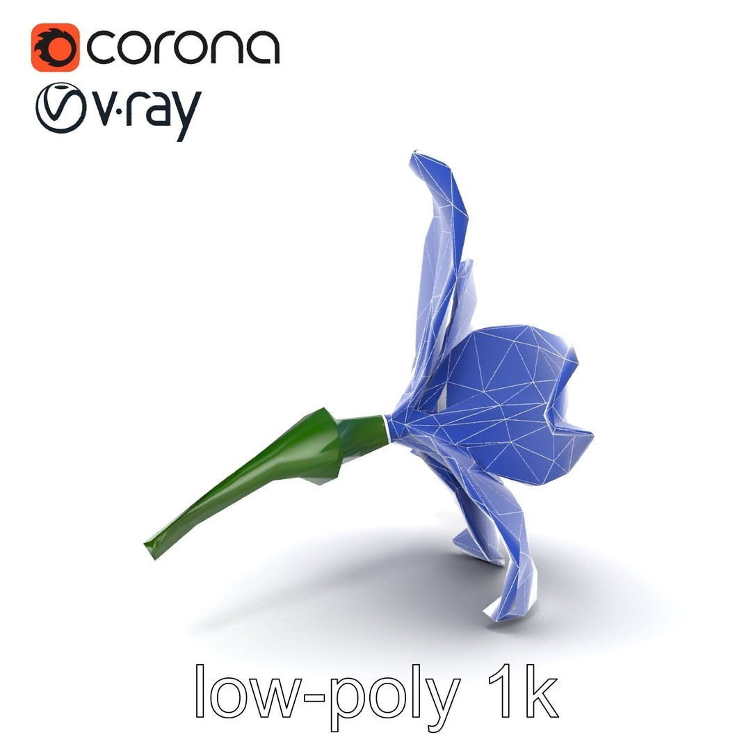 Freesia White Flower 3D Model – Realistic Low Poly Asset, FBX - View 29