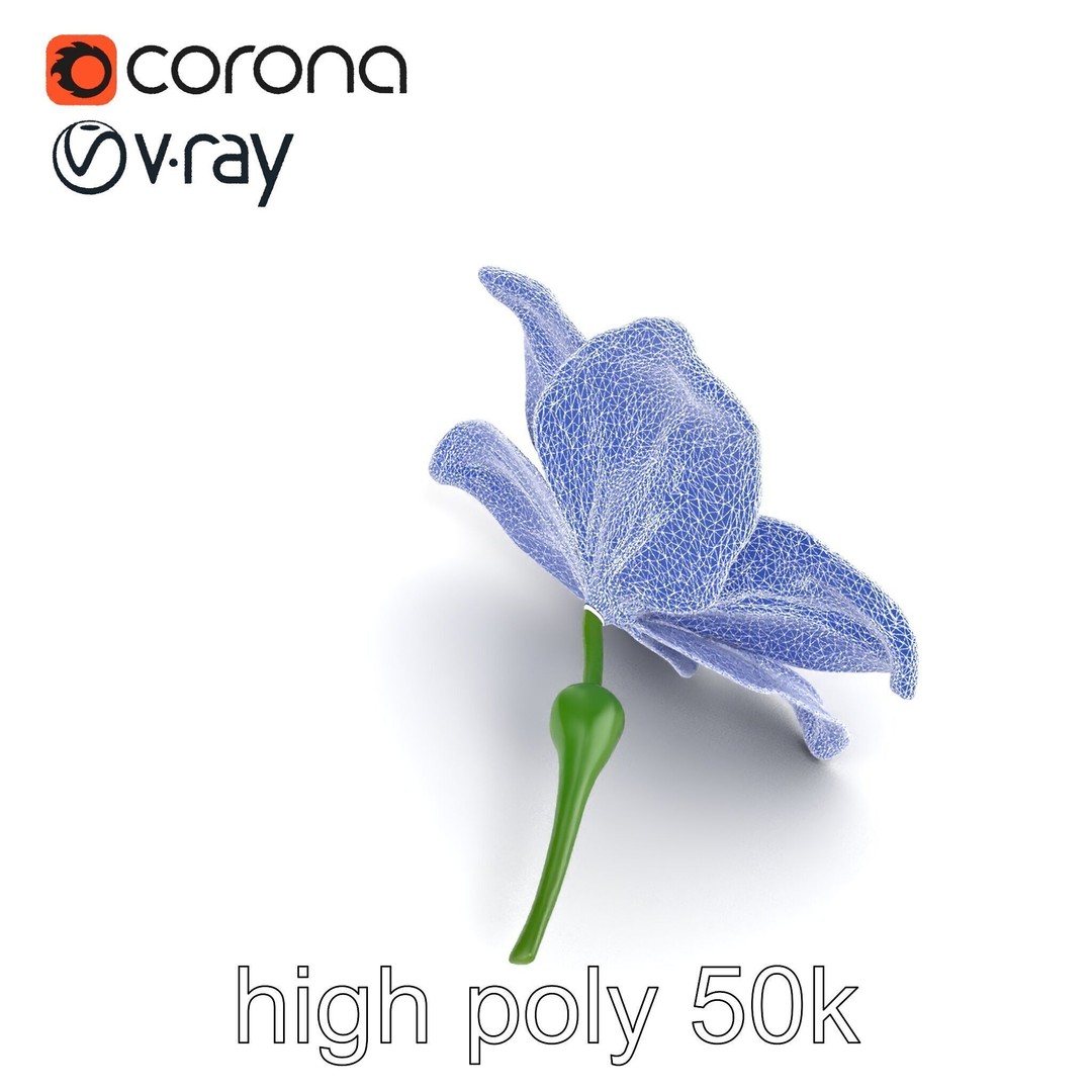 Freesia White Flower 3D Model – Realistic Low Poly Asset, FBX - View 31