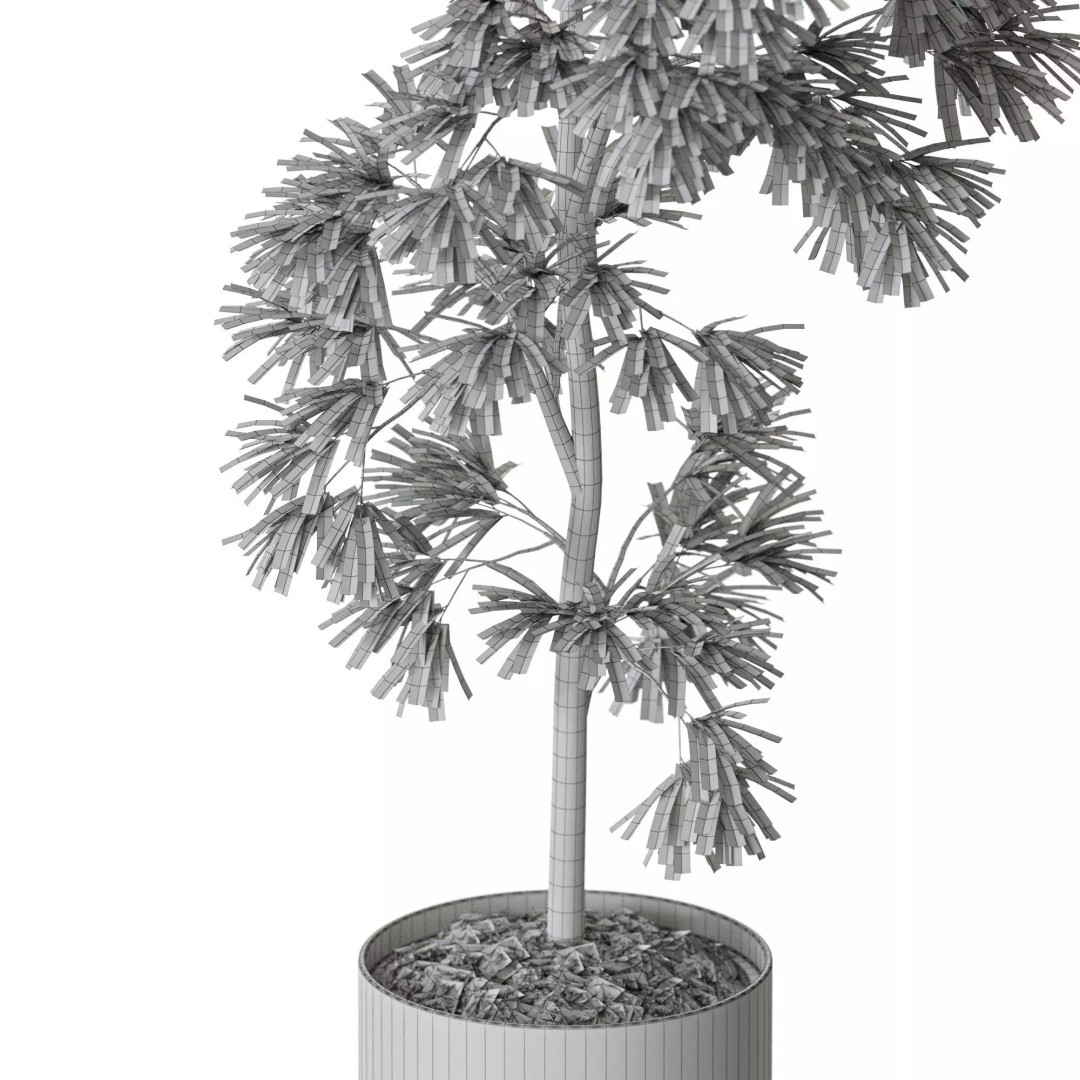 Plant 1286 3D Model – High-Quality Pot Plant for Archviz and Landscaping - View 7