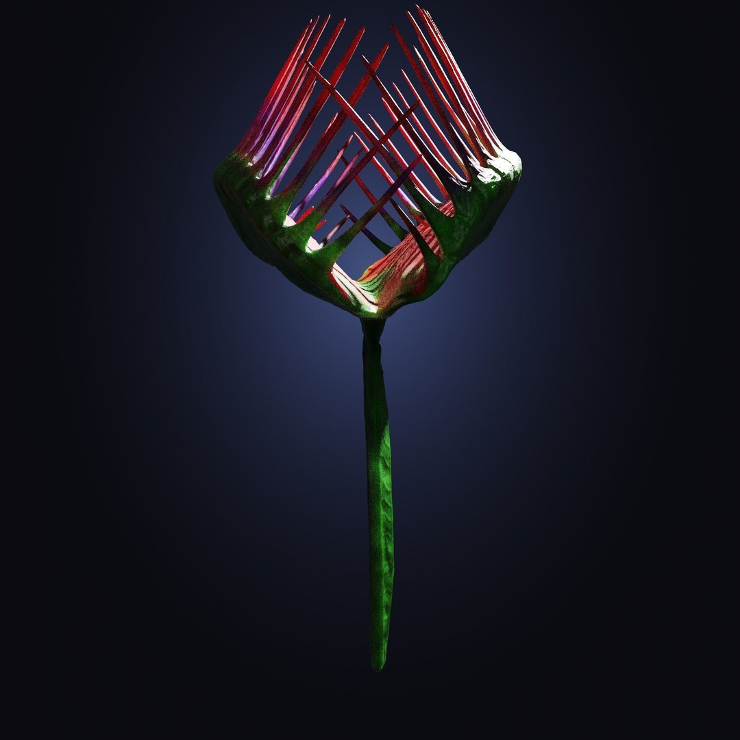 Venus Fly Trap 3D Model – Rigged Low-Poly Game Asset, FBX, Blender - View 14