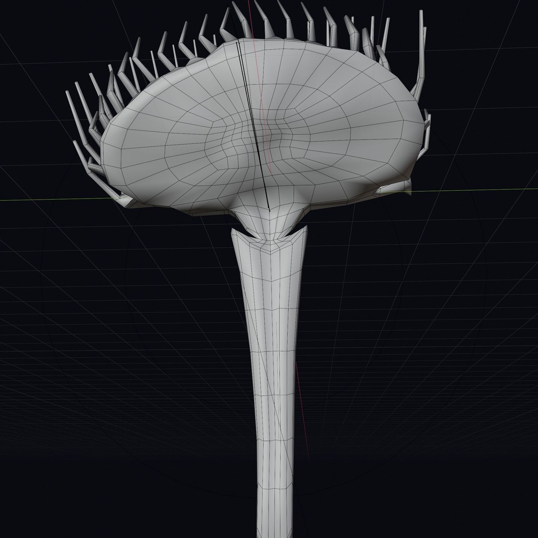 Venus Fly Trap 3D Model – Rigged Low-Poly Game Asset, FBX, Blender - View 20