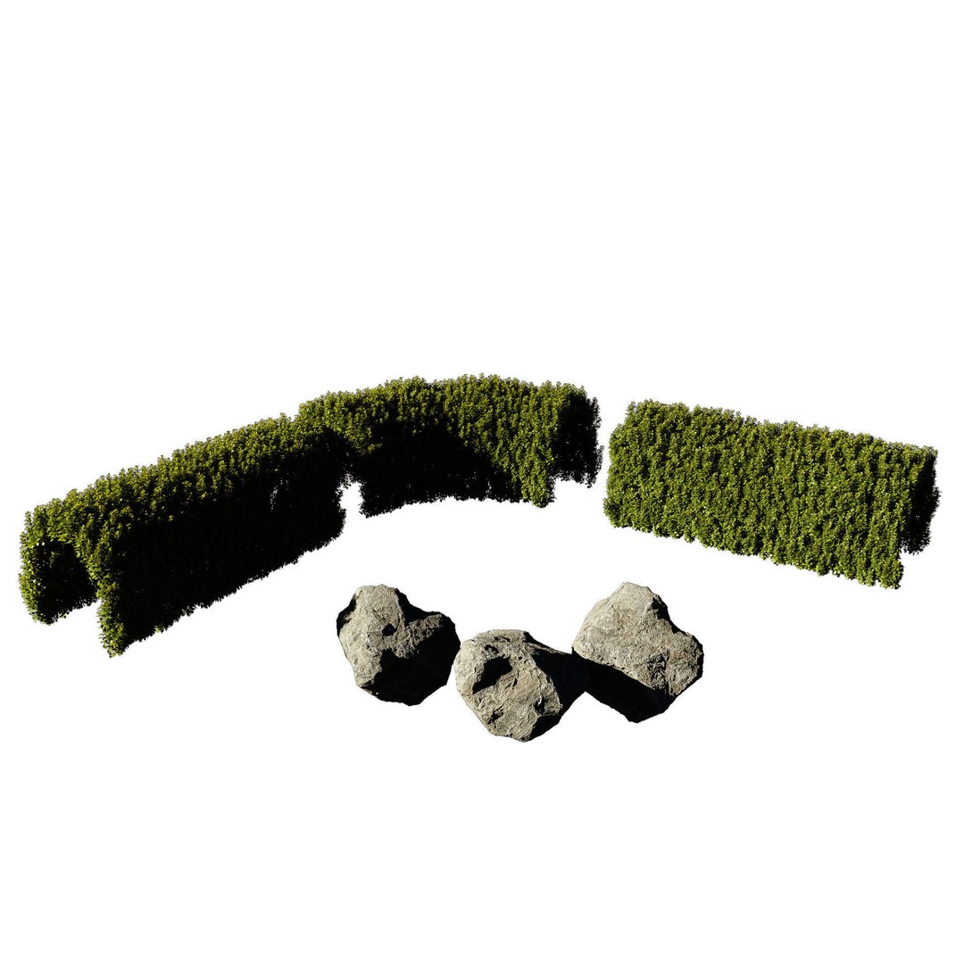 Garden Plants Collection 3D Model – High Poly PBR Assets, FBX, OBJ - View 6