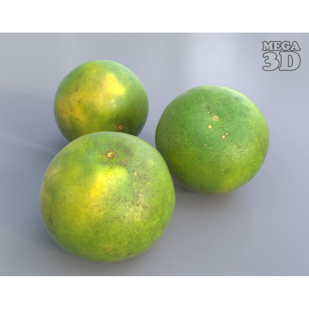 Sweet Lemon 3D Model – Low Poly Photogrammetry Asset, FBX, OBJ - View 2
