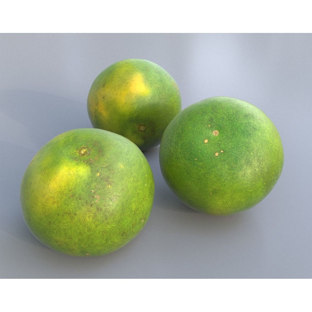 Sweet Lemon 3D Model – Low Poly Photogrammetry Asset, FBX, OBJ - View 4