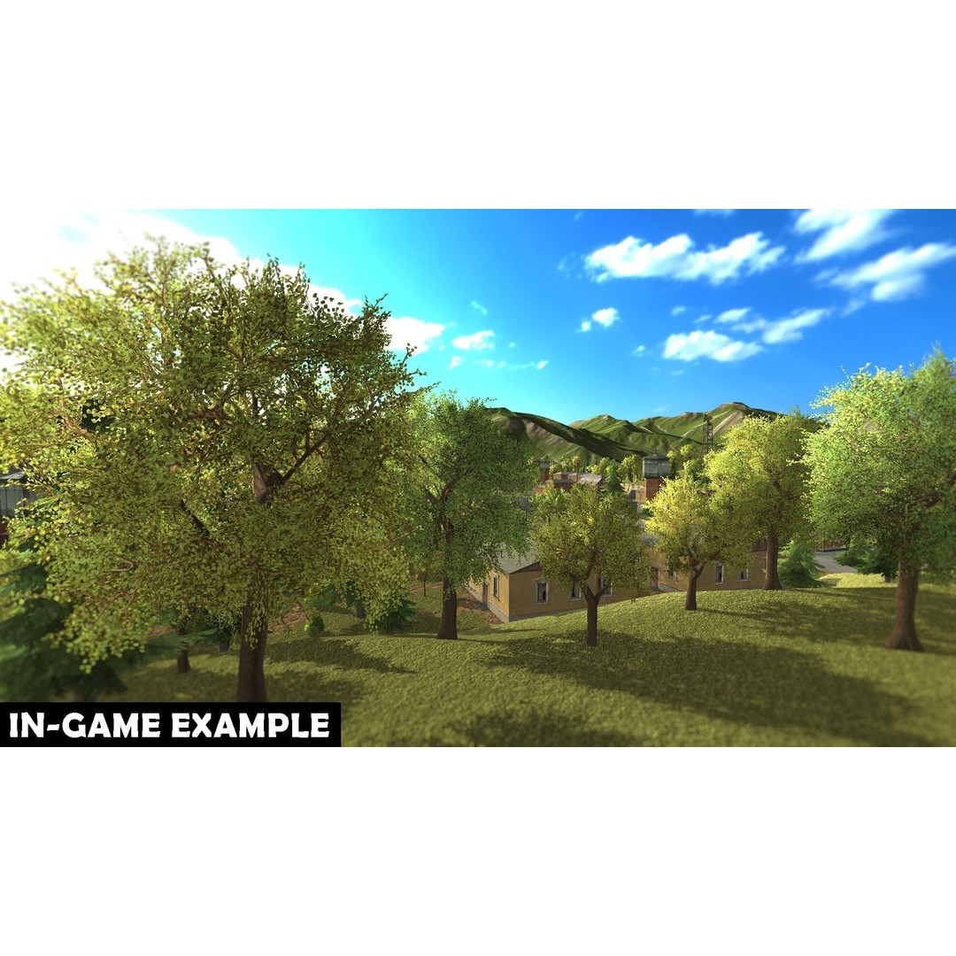 Vegetation 3D Model – Low Poly Game Ready Bundle with PBR Textures - View 43