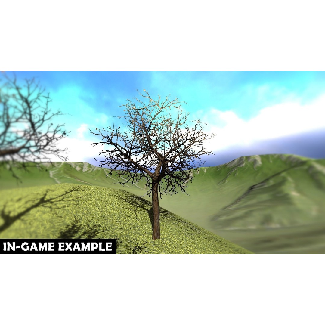 Vegetation 3D Model – Low Poly Game Ready Bundle with PBR Textures - View 46