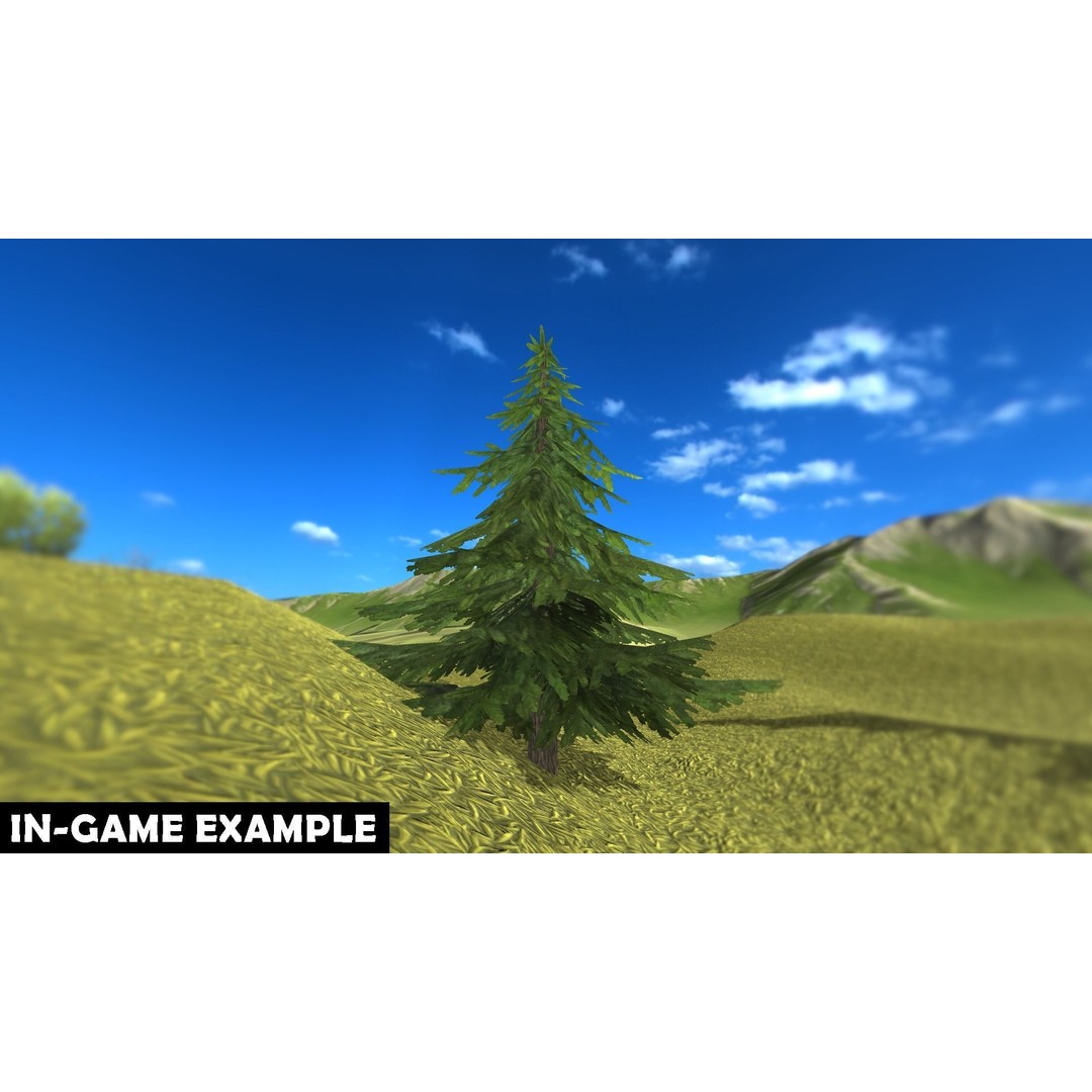 Vegetation 3D Model – Low Poly Game Ready Bundle with PBR Textures - View 49