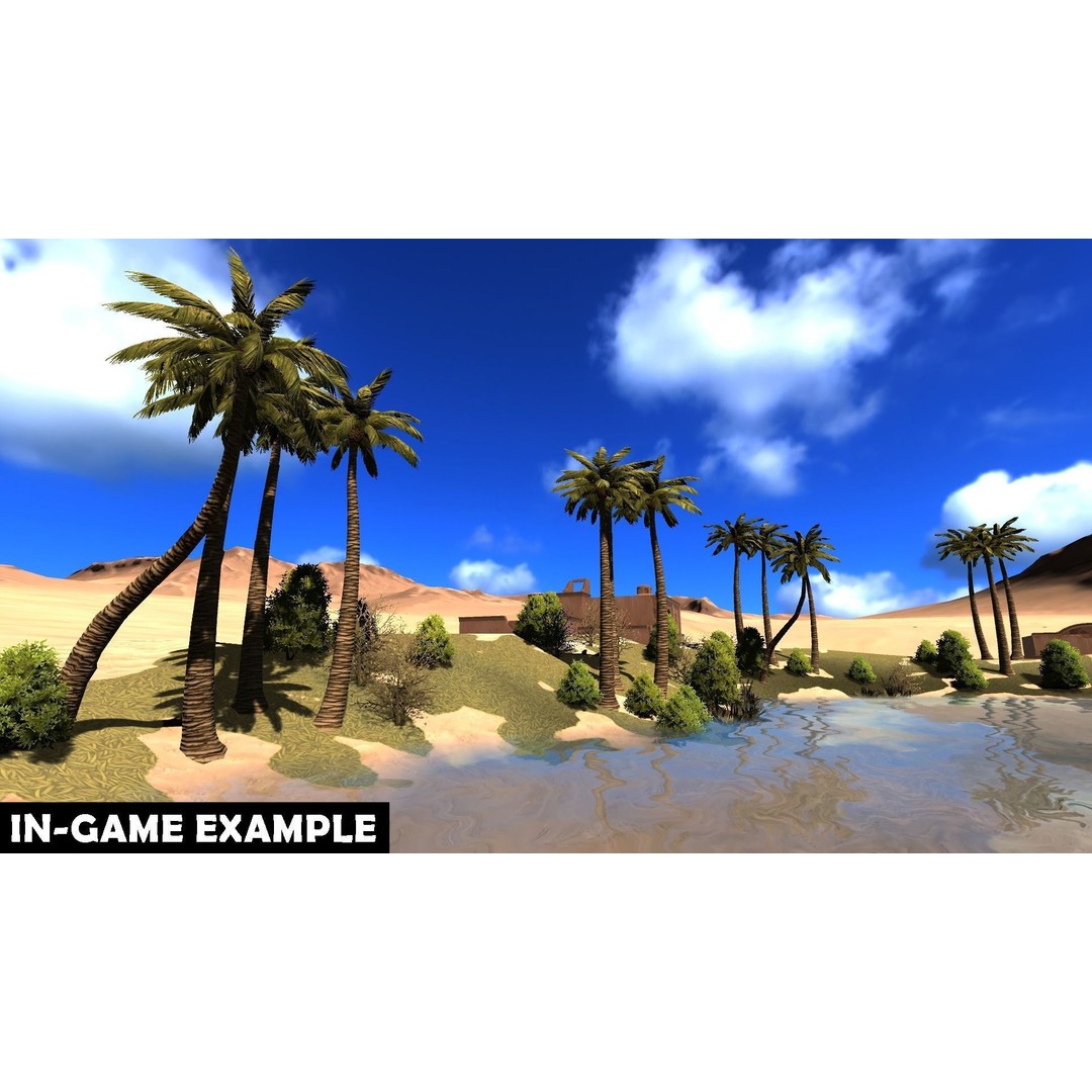 Vegetation 3D Model – Low Poly Game Ready Bundle with PBR Textures - View 50