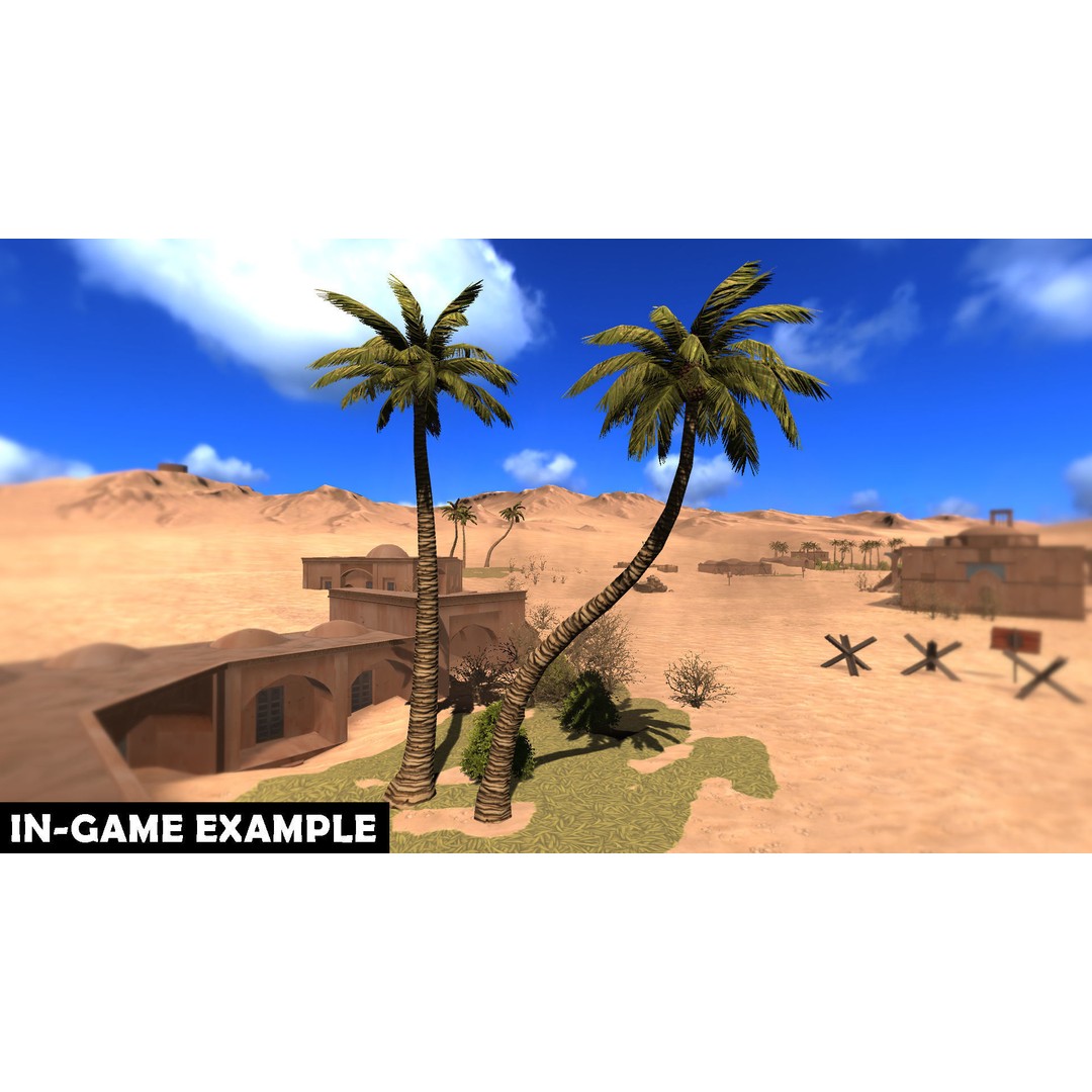 Vegetation 3D Model – Low Poly Game Ready Bundle with PBR Textures - View 51