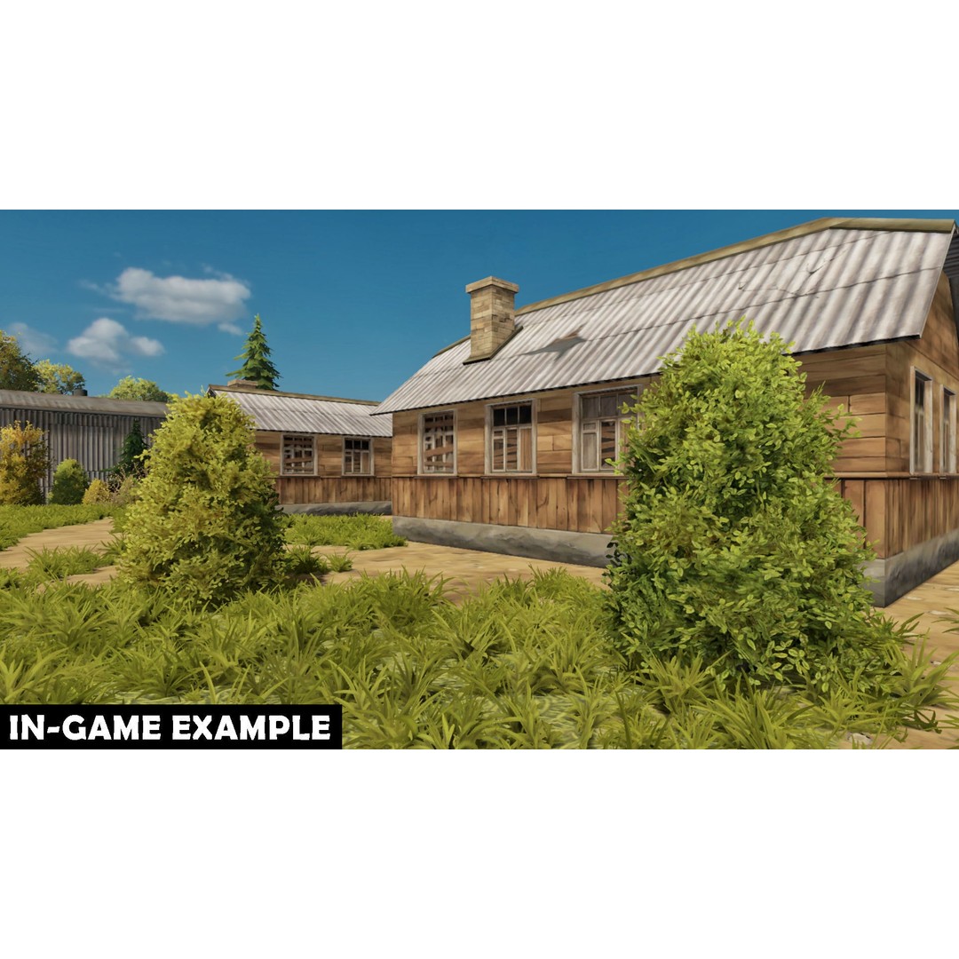 Vegetation 3D Model – Low Poly Game Ready Bundle with PBR Textures - View 52