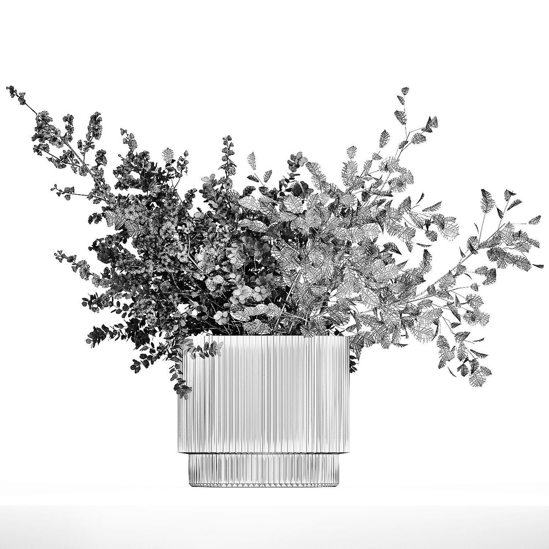 Cherry Blossom Bouquet 3D Model – PBR Decorative Asset, FBX