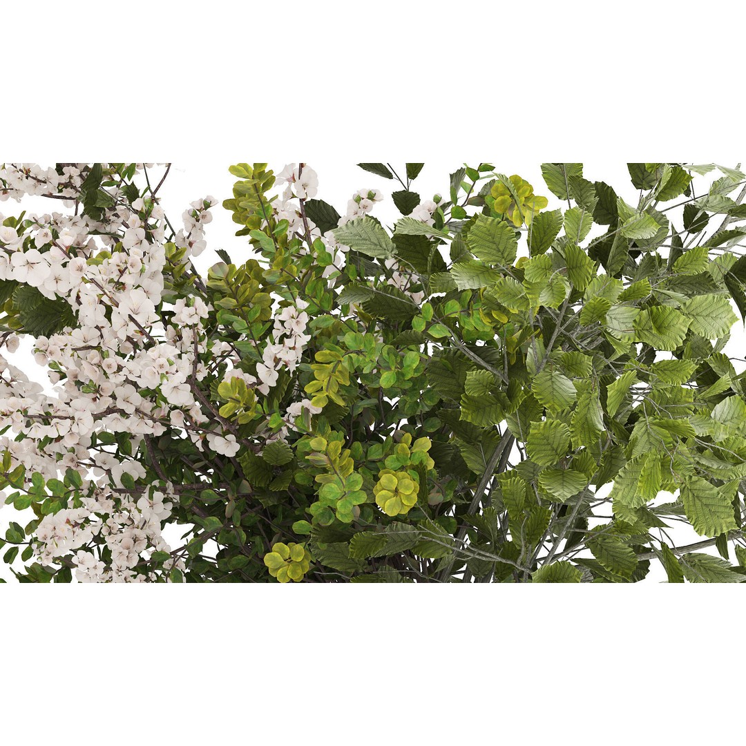 Cherry Blossom Bouquet 3D Model – PBR Decorative Asset, FBX - View 7