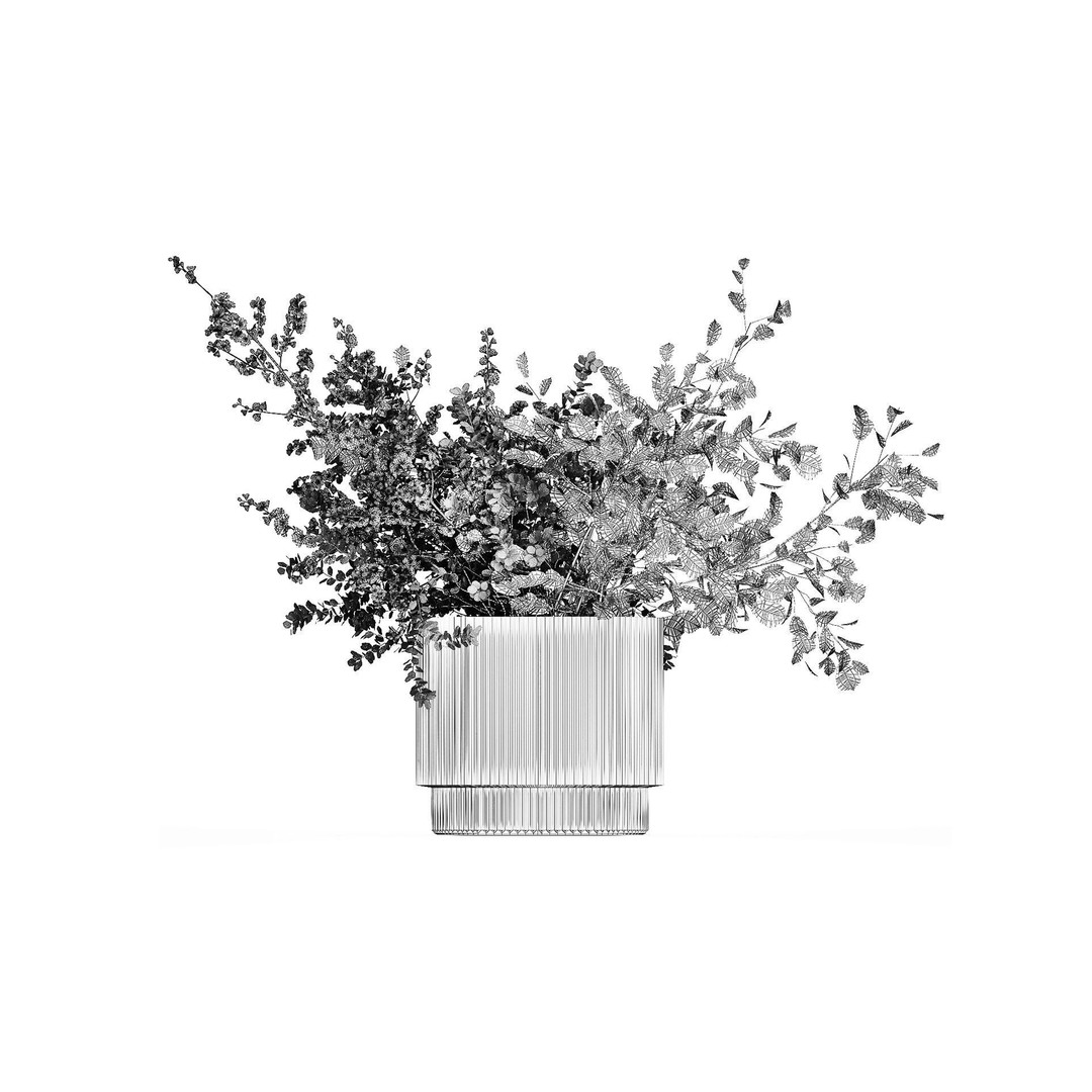 Cherry Blossom Bouquet 3D Model – PBR Decorative Asset, FBX - View 8