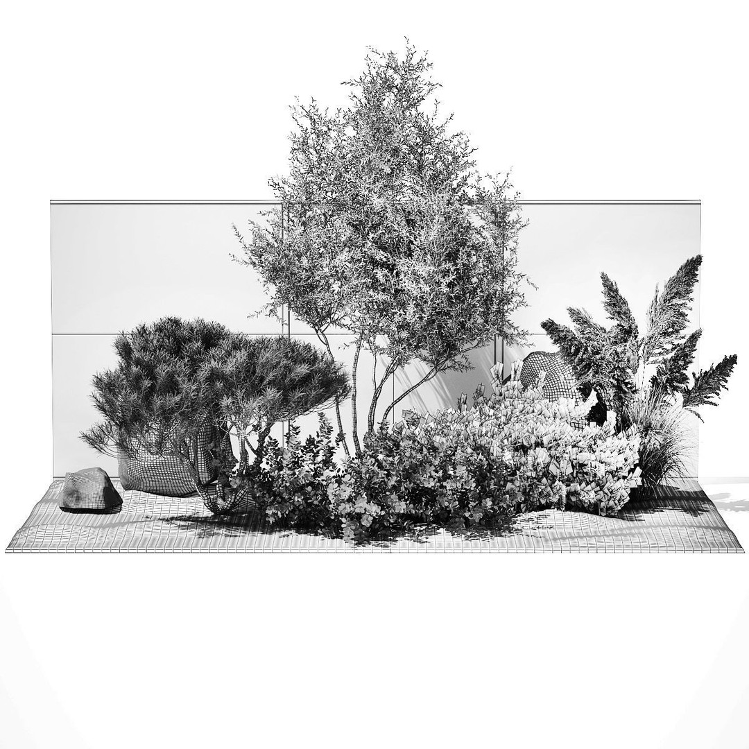 Juniper Topiary 3D Model – Decorative Plant Asset, Game-Ready FBX